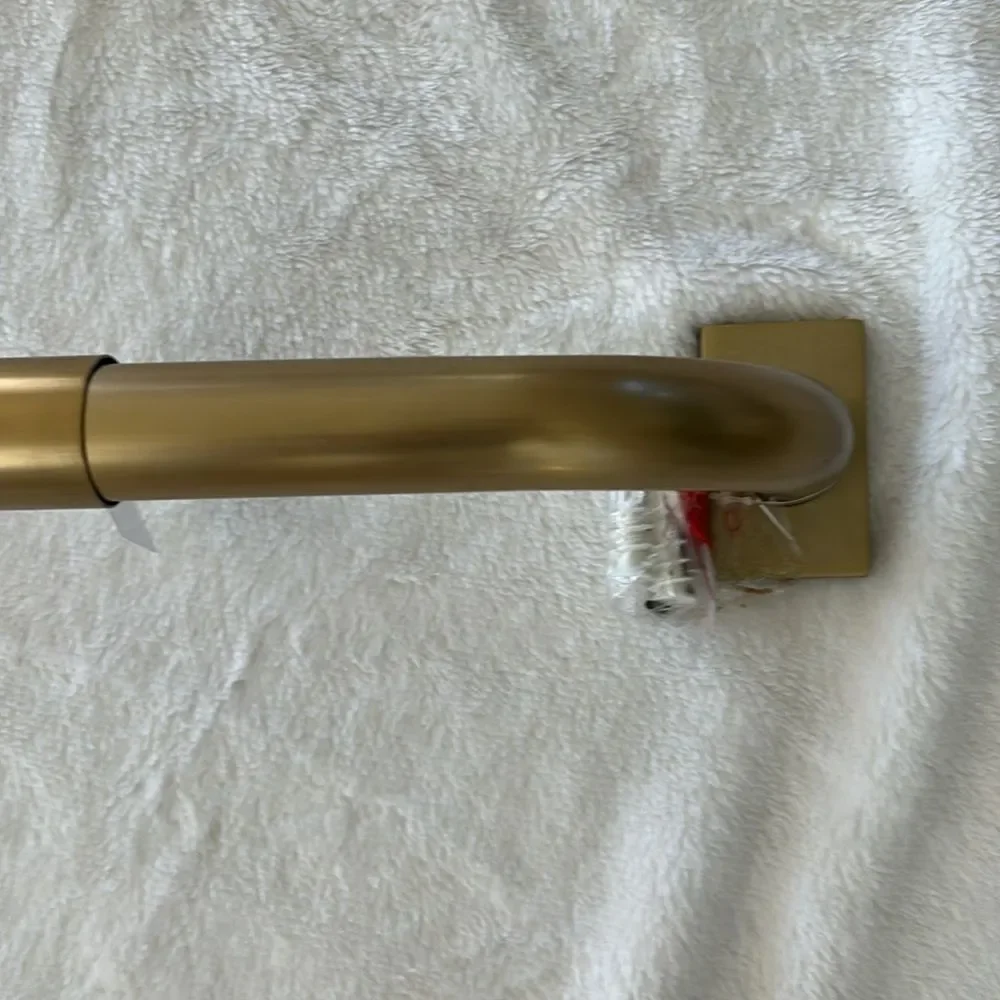 Pottery barn Hidden Connection Room Darkening Curtain Rod, Brass, NWT #2